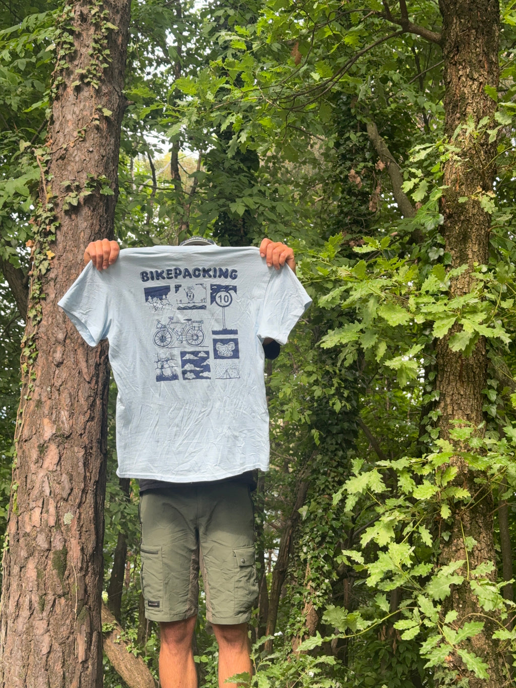 Camiseta BIKEPACKING Azul
